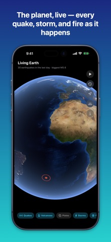 Living Earth: Disaster Tracker iPhone screenshot