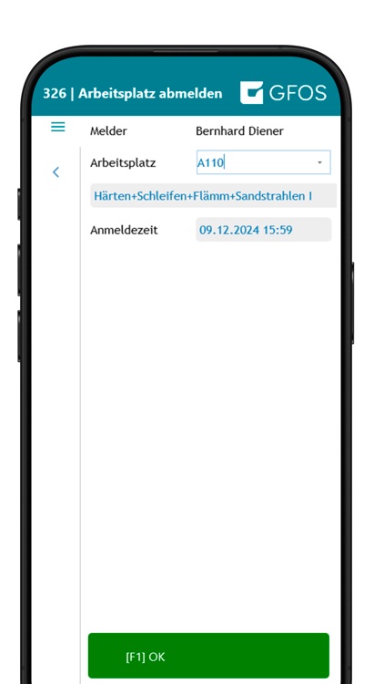 GFOS MES Terminal App