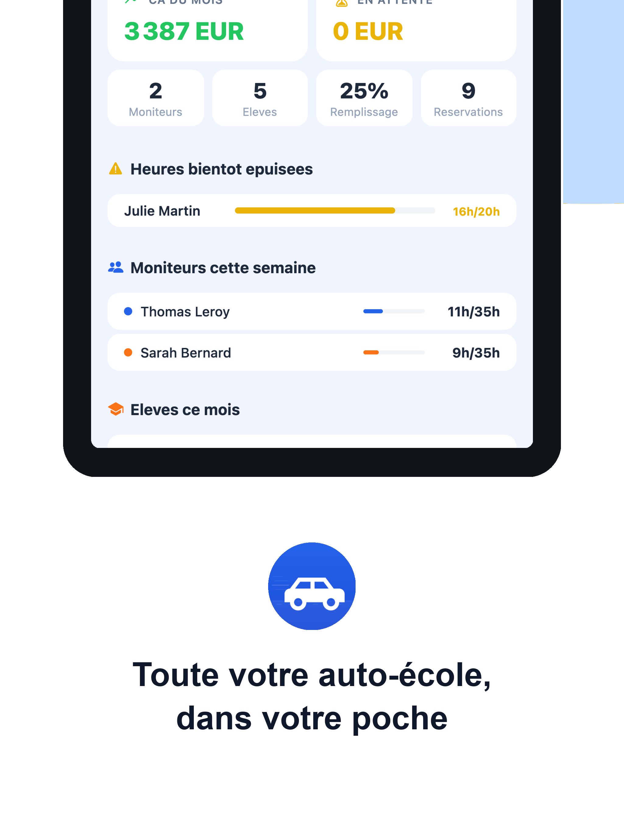Drivea - Gestion auto-école screenshot 11