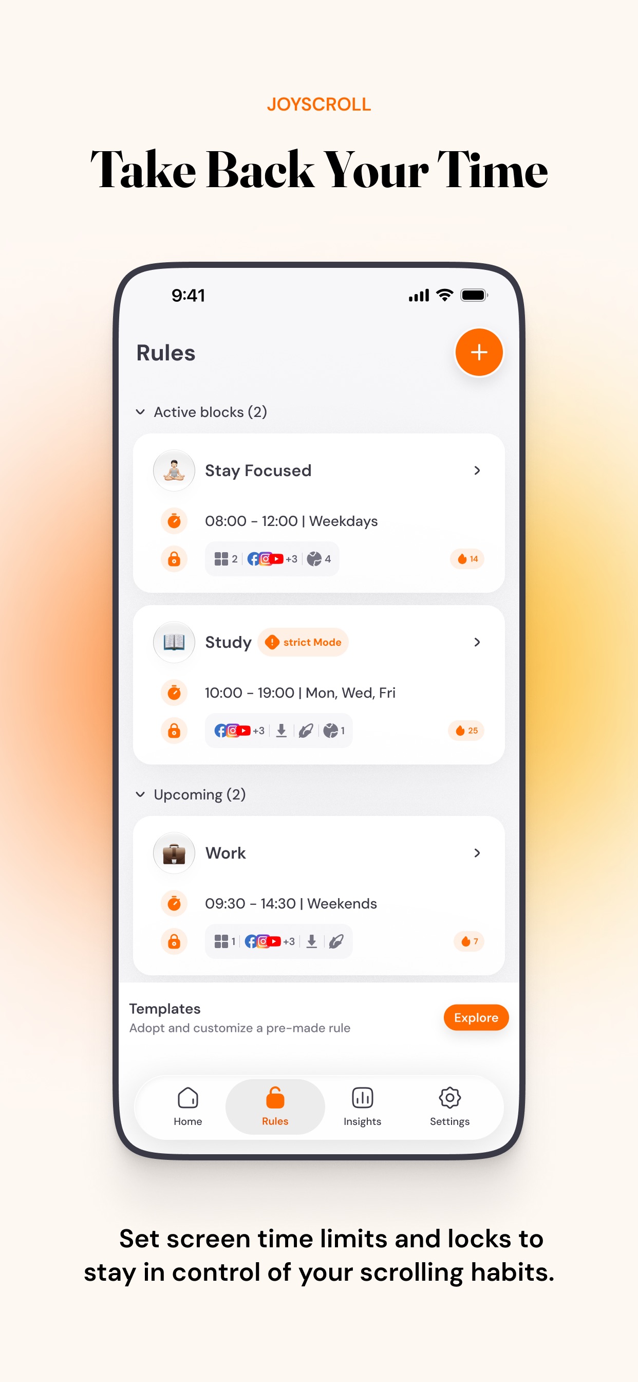 Screenshot 3 of Joyscroll — Stop Doomscrolling
