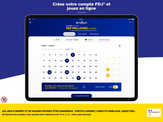 Screenshot #6 pour FDJ® Officiel: Jeux, Résultats