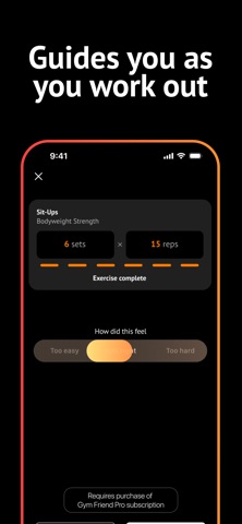 Gym Friend - Realtime Trainer iPhone screenshot