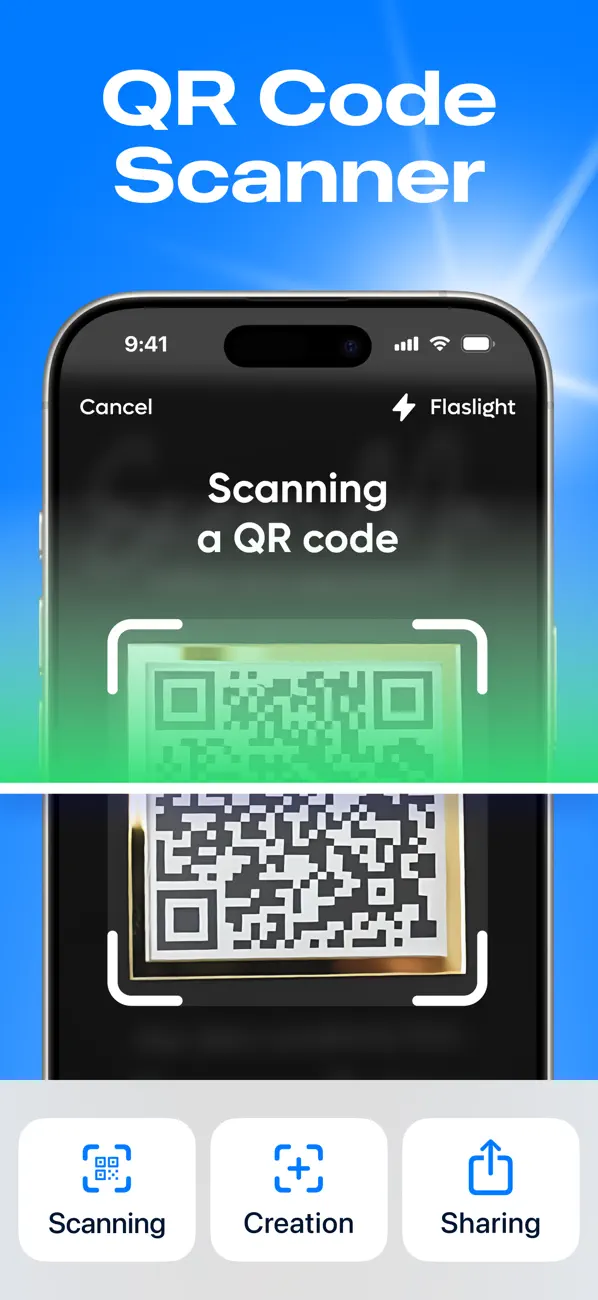 #1. QR Code Scanner・Barcode Reader (iOS) Ved: Heidi Douglas