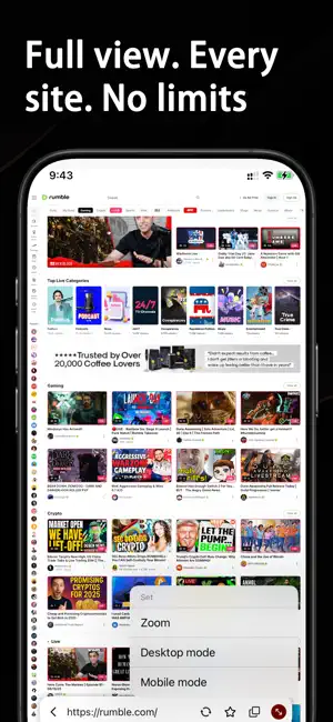 DeskWeb-Desktop Browser,PCMode screenshot 3