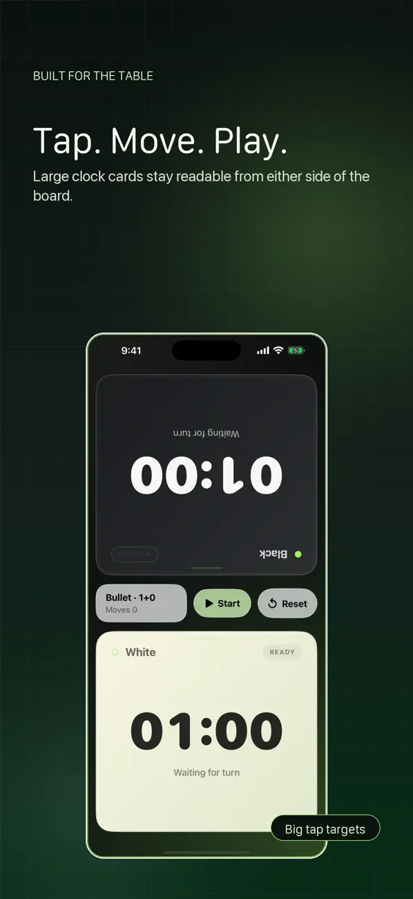 Screenshot #2 pour Dead Simple Chess Clock