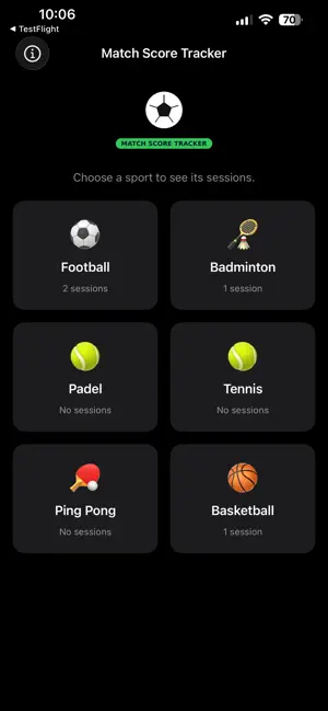 Match Score Tracker screenshot 1