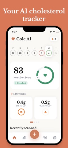 Cole AI: Cholesterol Tracker Screenshot 1 of 8