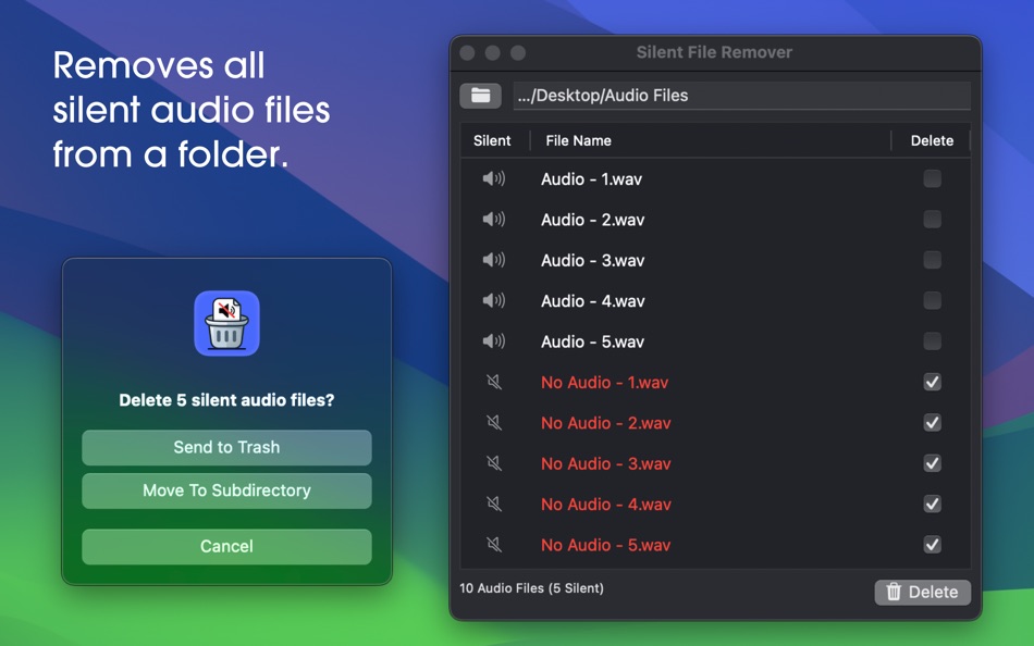 #1. Silent File Remover (macOS) 由: MIDI Kinetics