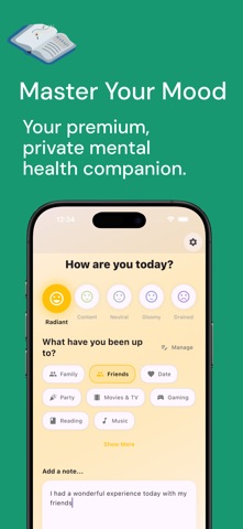 Mazaji: AI Mood Tracker iPhone screenshot