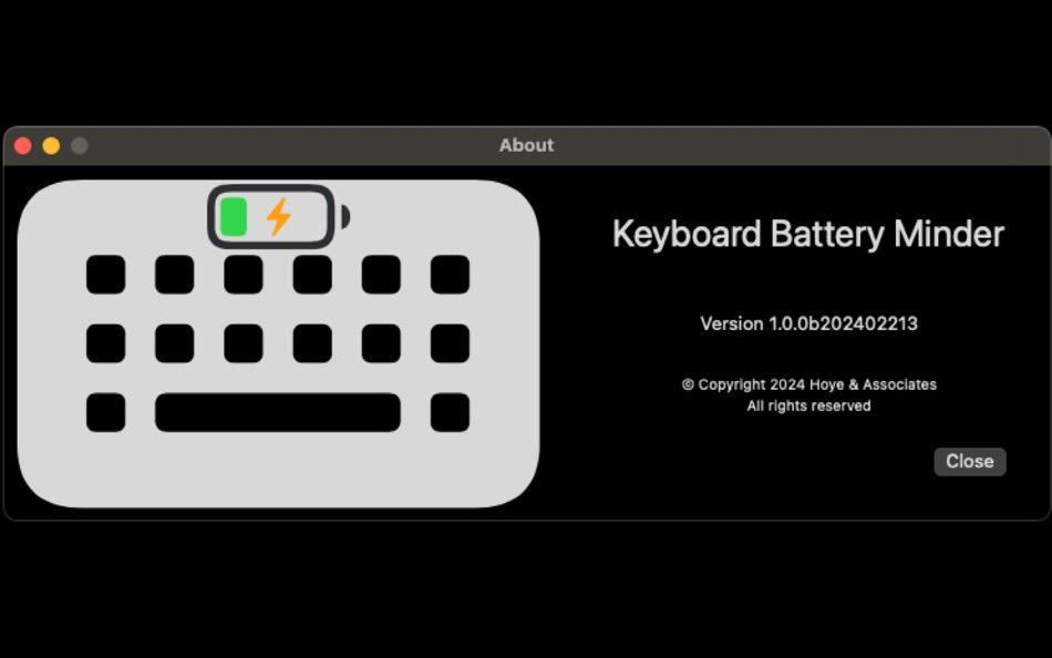 KeyboardBatteryMinder (macOS) بواسطة: Mark Hoye