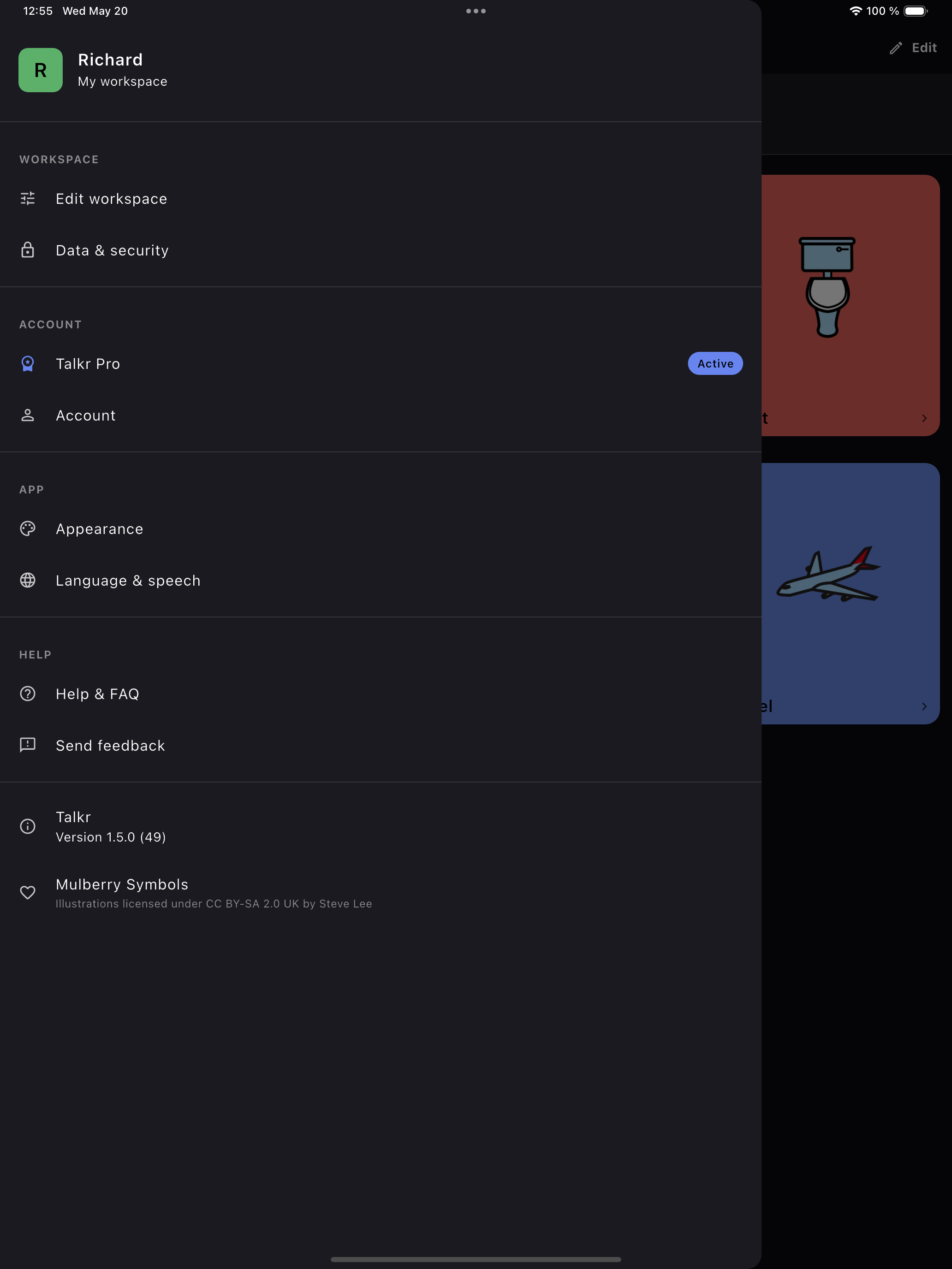 Talkr AAC Speech App