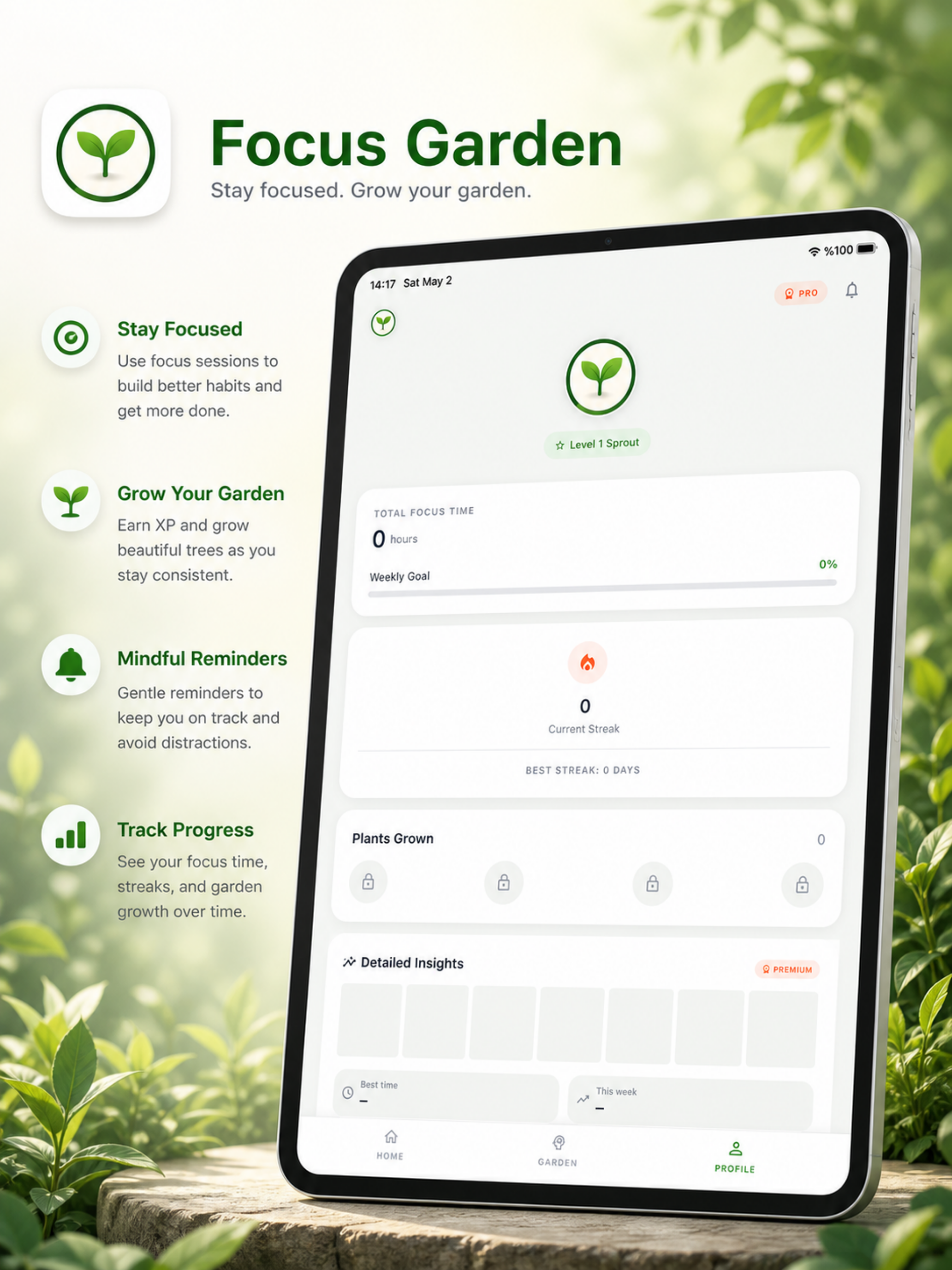 Focus Garden: Pomodoro Timer