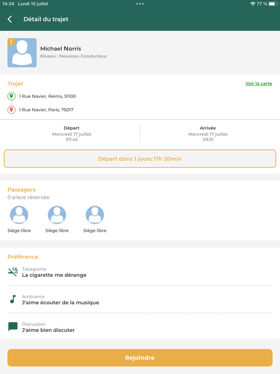 Screenshot #6 pour Acovoit - App de covoiturage