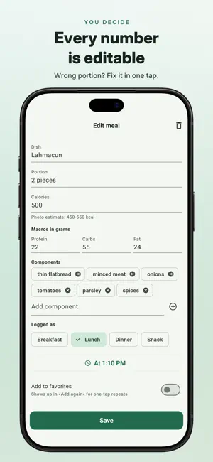 Calorie Macro Tracker - Porsi screenshot 3