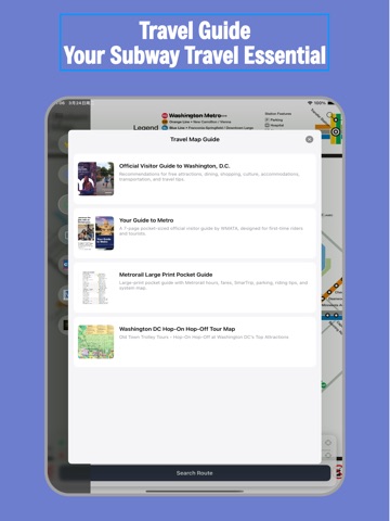 Washington DC Metro Guide iPad screenshot