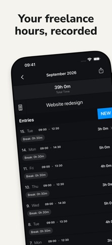 Stundu Time Tracker Screenshot 1 of 6