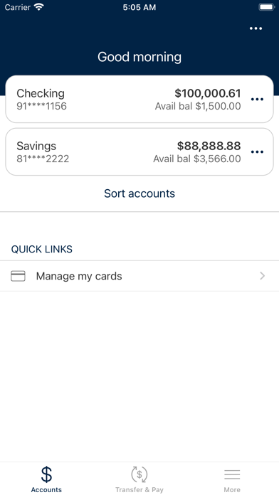 First National Bank Giddings Screenshot