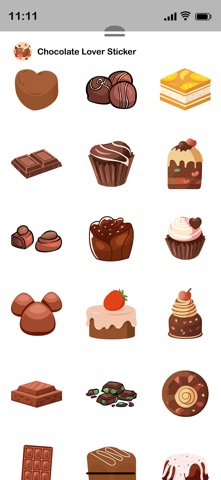 Chocolate Lover Stickers screenshot