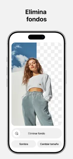 Captura de pantalla de Pixelcut AI Photo Editor en iPhone 2