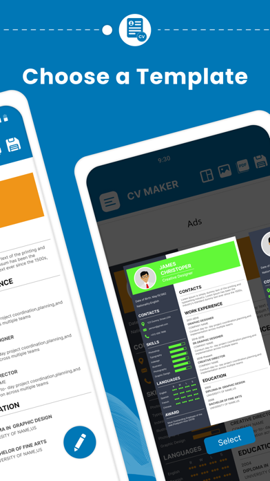 ResumeArt CV Maker Appのおすすめ画像2