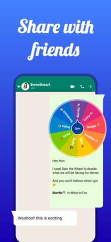 Wheel Spinner Name Drawing App iPhone screenshot