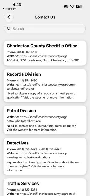 Charleston Co Sheriffs Office screenshot 2