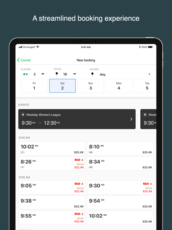 Zimbali Country Club iPad screenshot 1 - Sports app