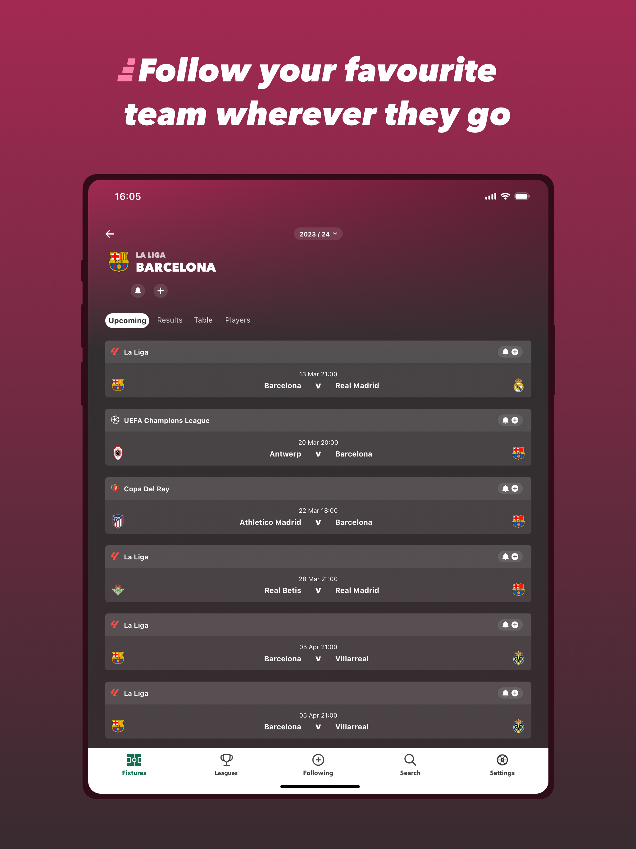 FollowScores: Live Scores