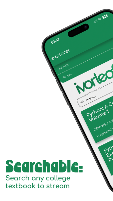 Ivorleaf 2 iPhone screenshot 1 - Book app