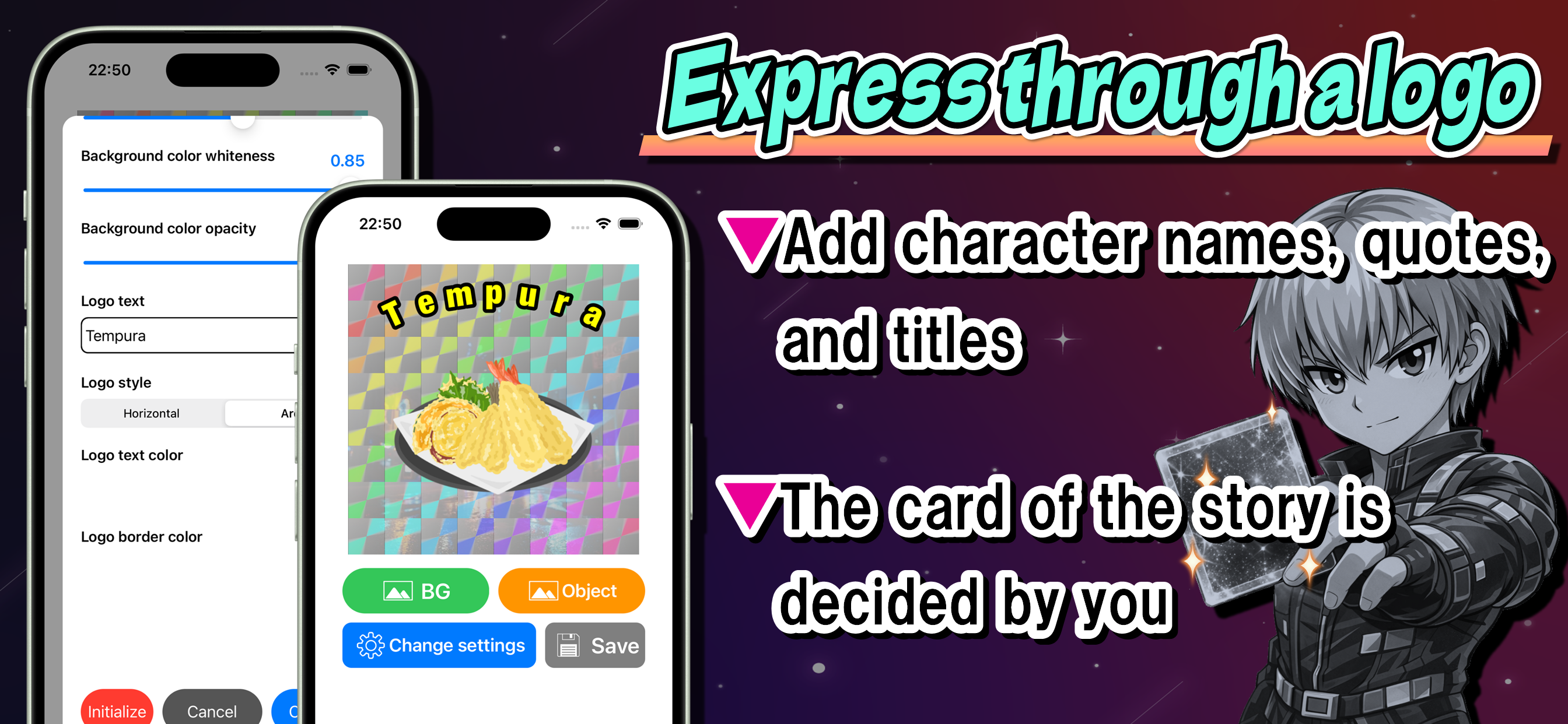 HoloSpark - Glowing cards