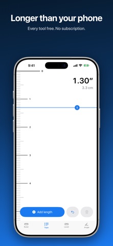 Ruler, Tape Measure - Notch iPhone screenshot