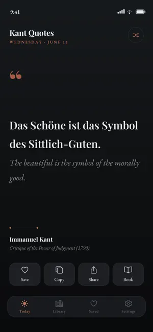 Daily Kant screenshot 2