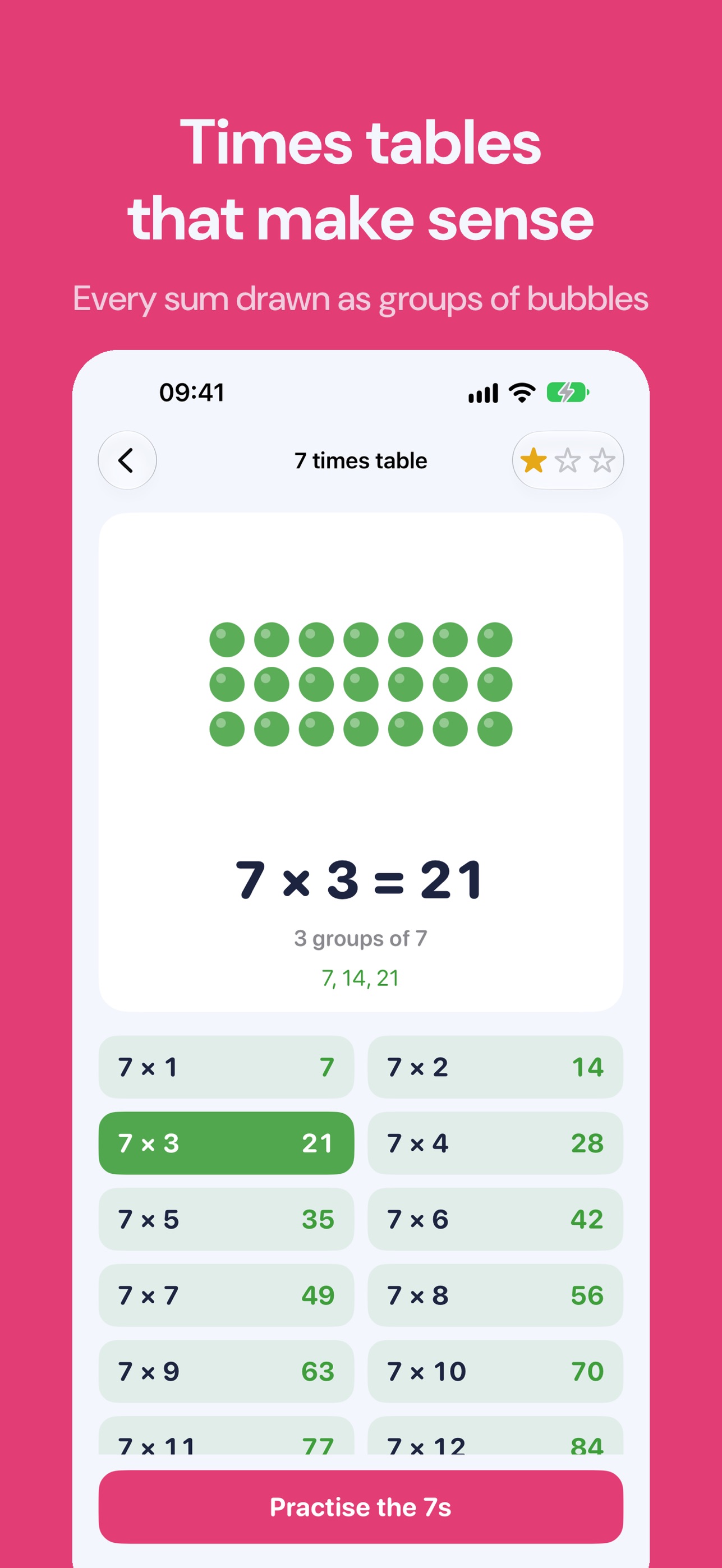 Screenshot 1 of Times Tables Game: Multipop
