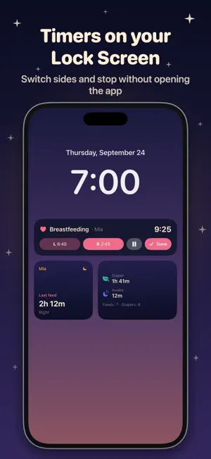 Nightlight: Baby Feeding Log screenshot 3
