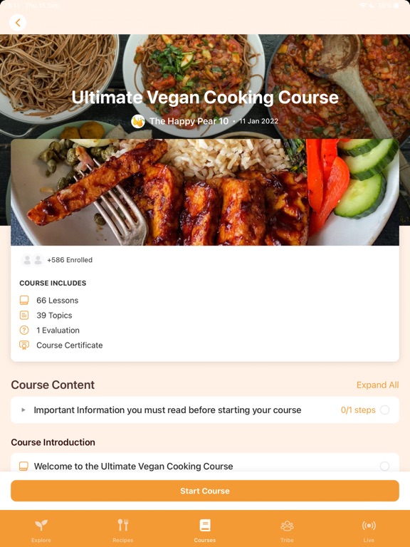 Plant Based Recipe Club iPad screenshot 9 - Food & Drink app