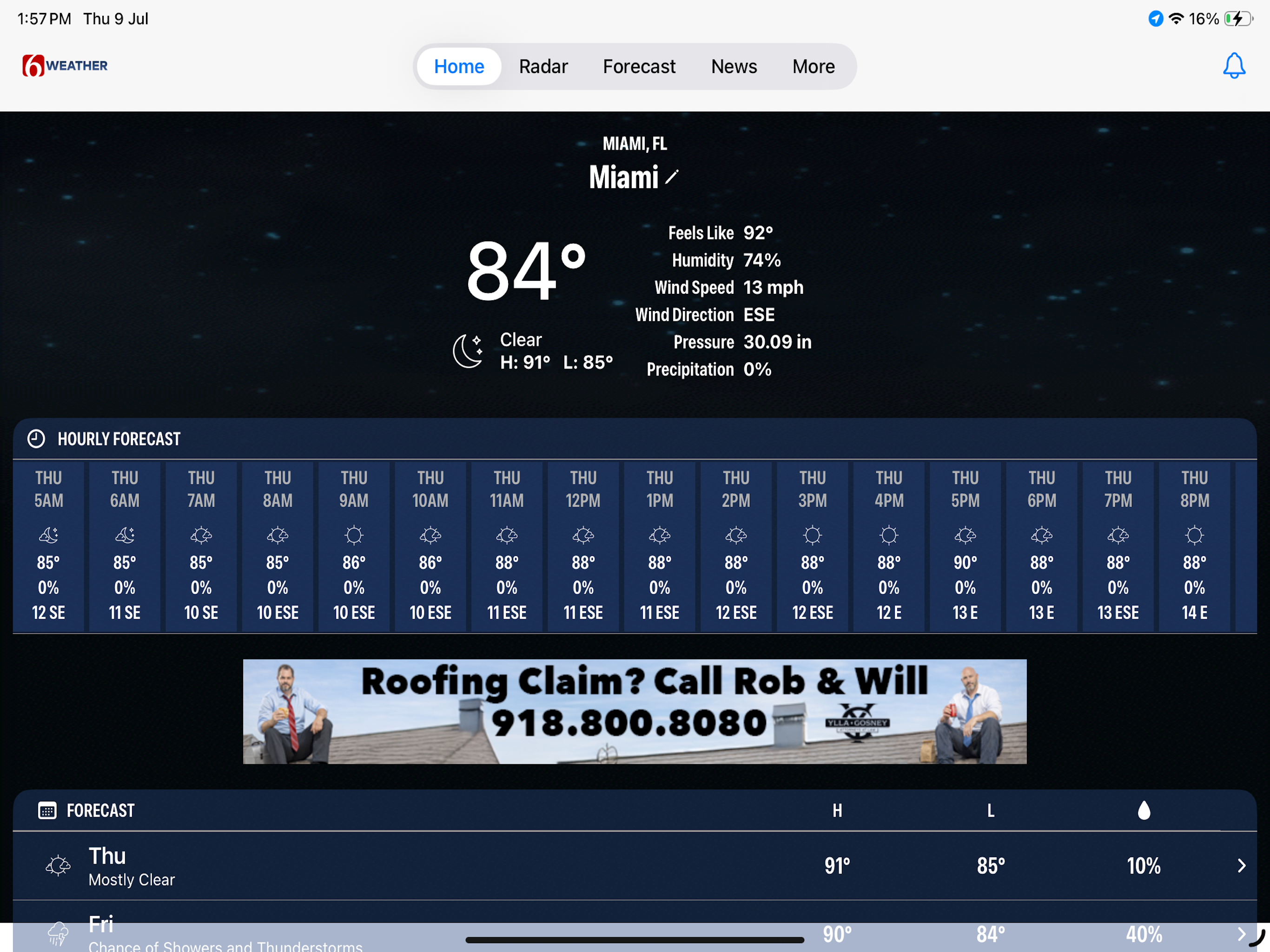 News on 6 Weather screenshot 9