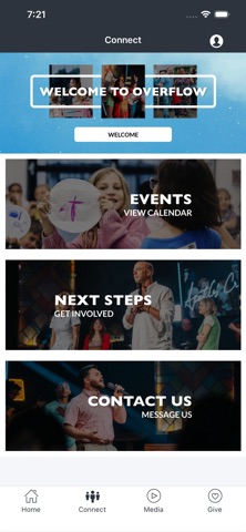 Overflow Church app screenshot 2