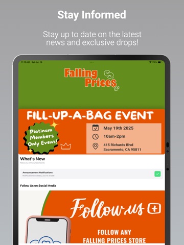 Falling Prices iPad screenshot