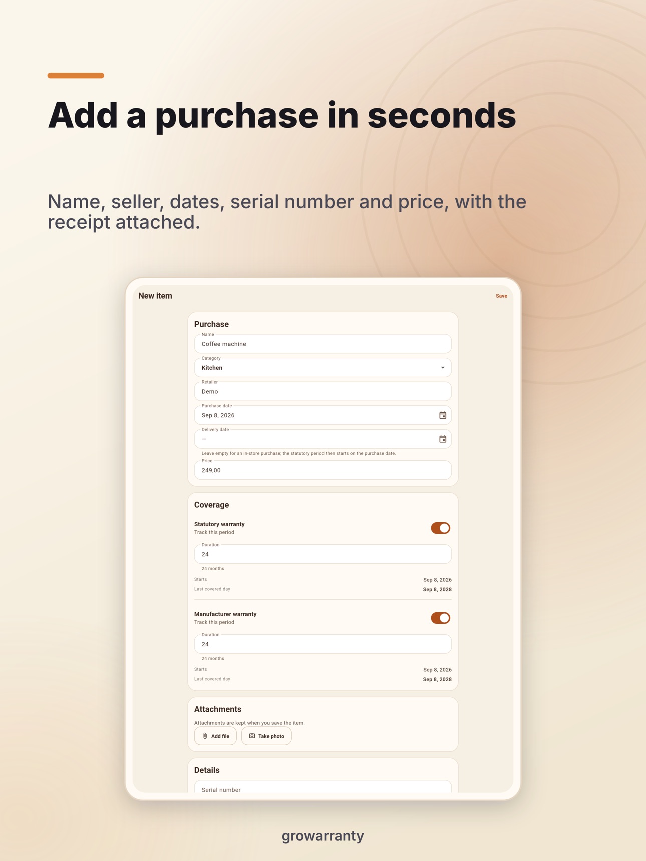 Screenshot 11 of growarranty