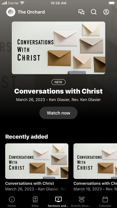 Orchard Christian Fellowship Screenshot