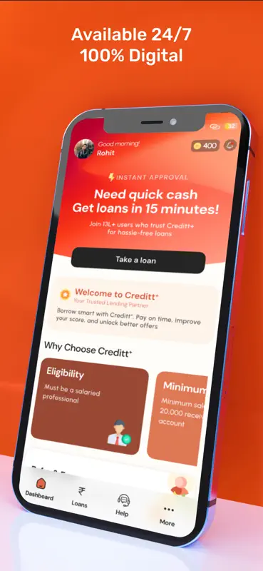 Creditt+ Instant Personal Loan screenshot 3 of 7