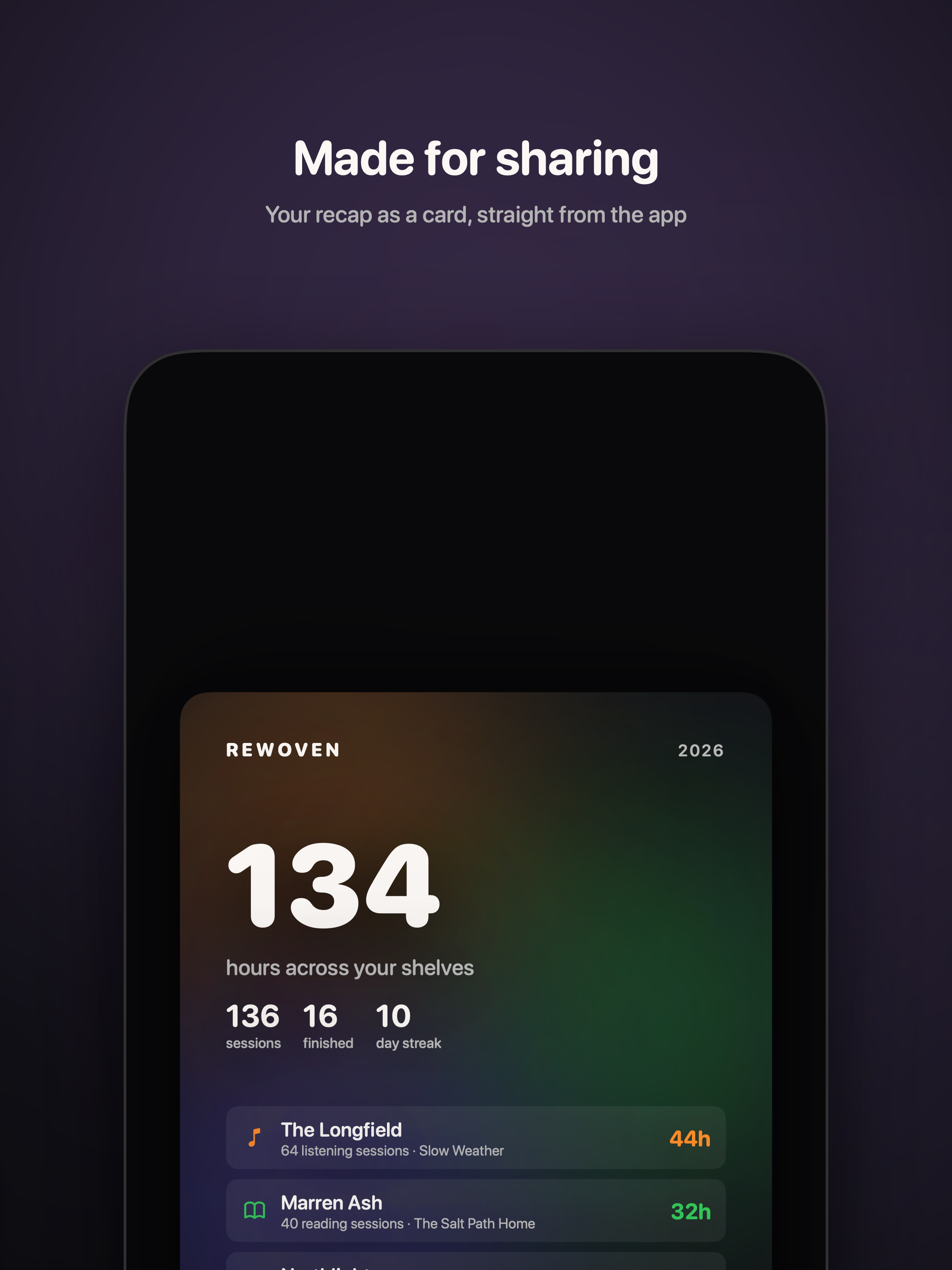 Rewoven: Vinyl & Book Tracker screenshot 13