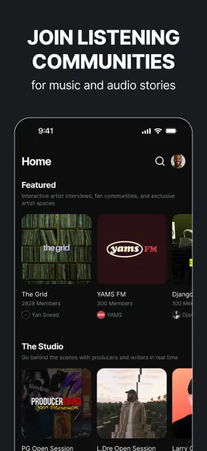 Highnote.fm – Listening clubs screenshot 1