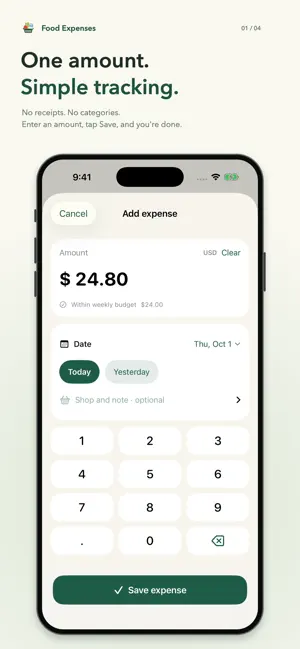 Food Expenses screenshot 1