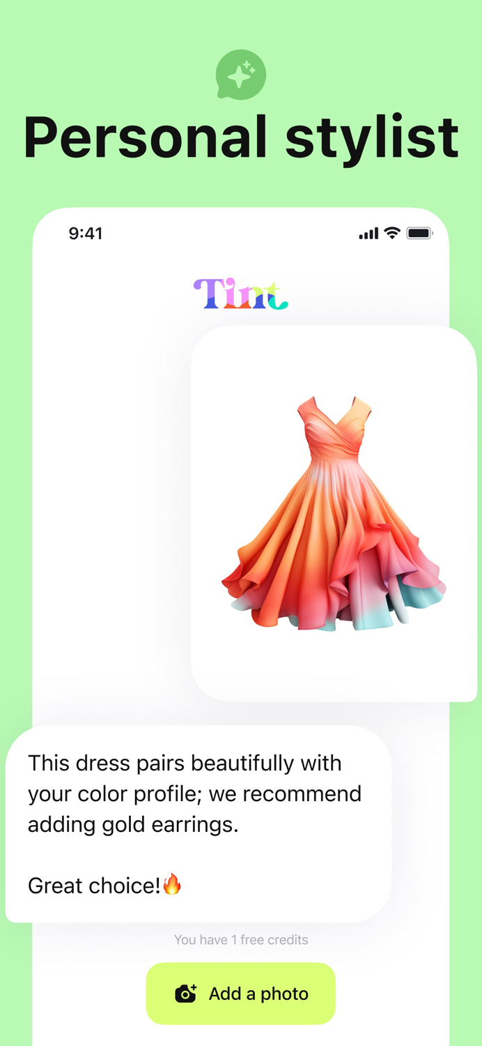 Tint Color Analysis  Palette