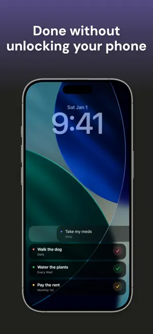 Linger: Lock Screen Reminders screenshot 2