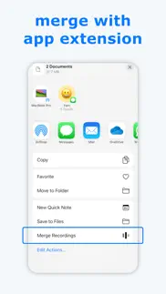 merge voice memos iphone screenshot 2