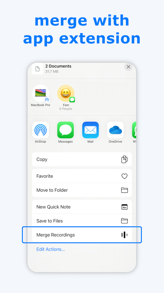 #2. Merge Voice Memos (iOS) Podle: PLATINUM CITY LLC
