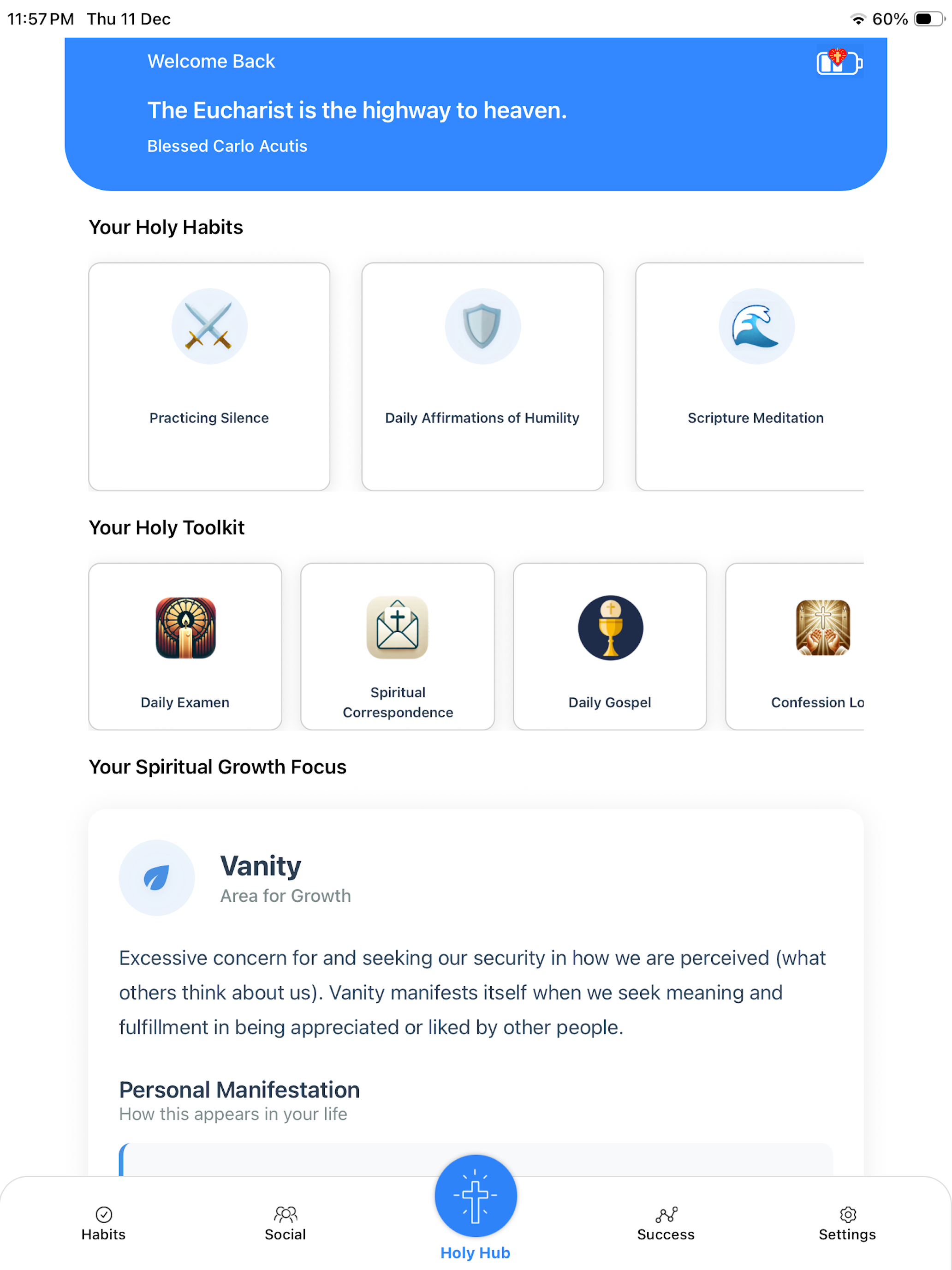 Holy Habits: Spiritual Growth
