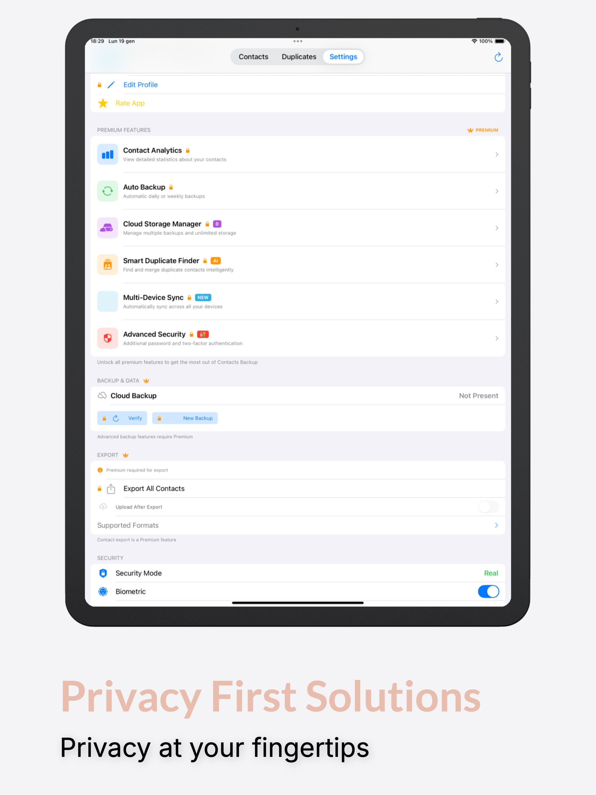 Contacts Backups screenshot 16